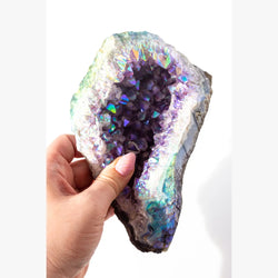 Angel Aura Amethyst Geode - Apothecary Co.