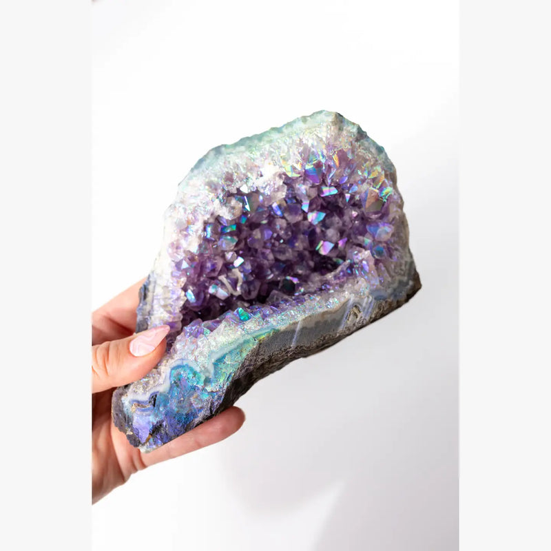 Angel Aura Amethyst Geode - Apothecary Co.