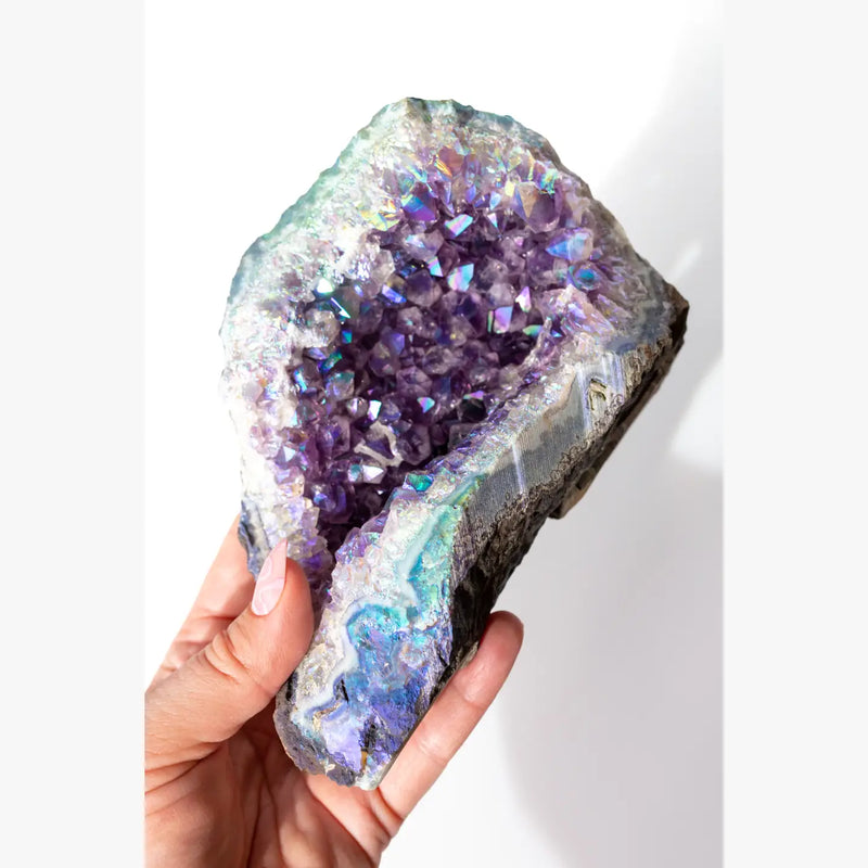 Angel Aura Amethyst Geode - Apothecary Co.