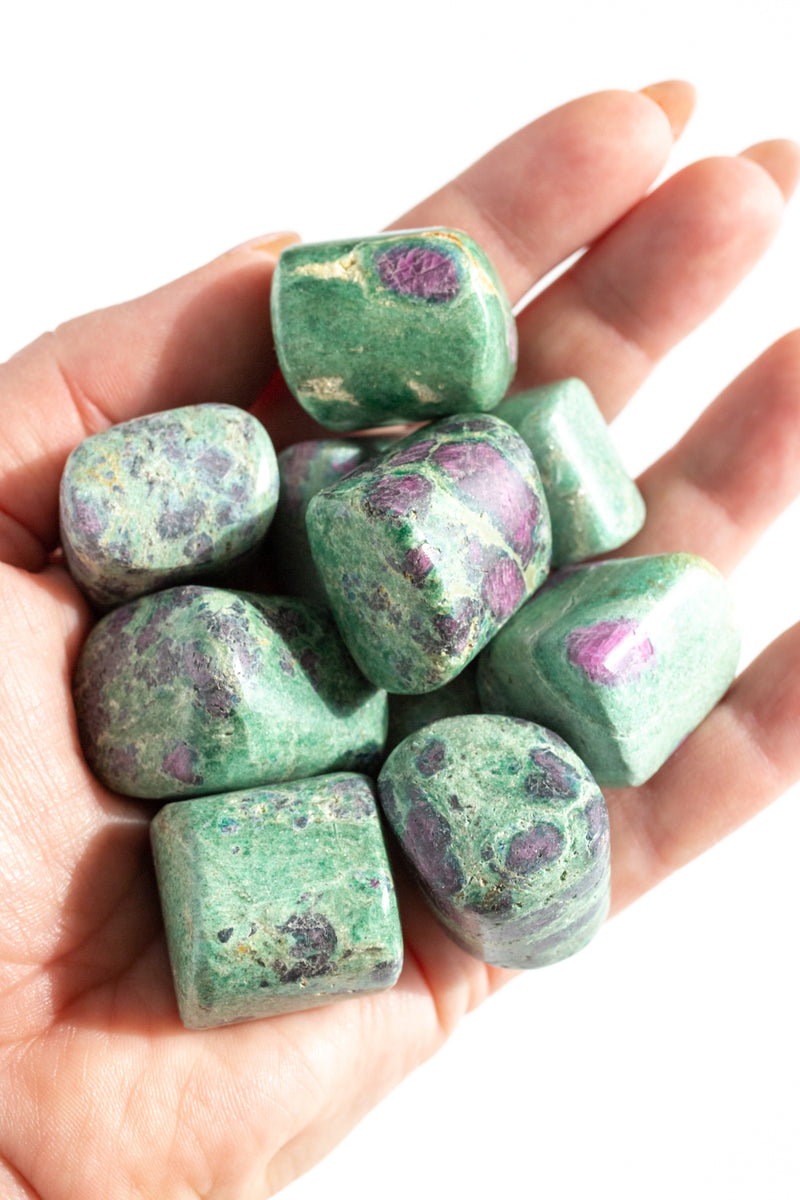 Ruby Fuchsite Cubes - Apothecary Co.