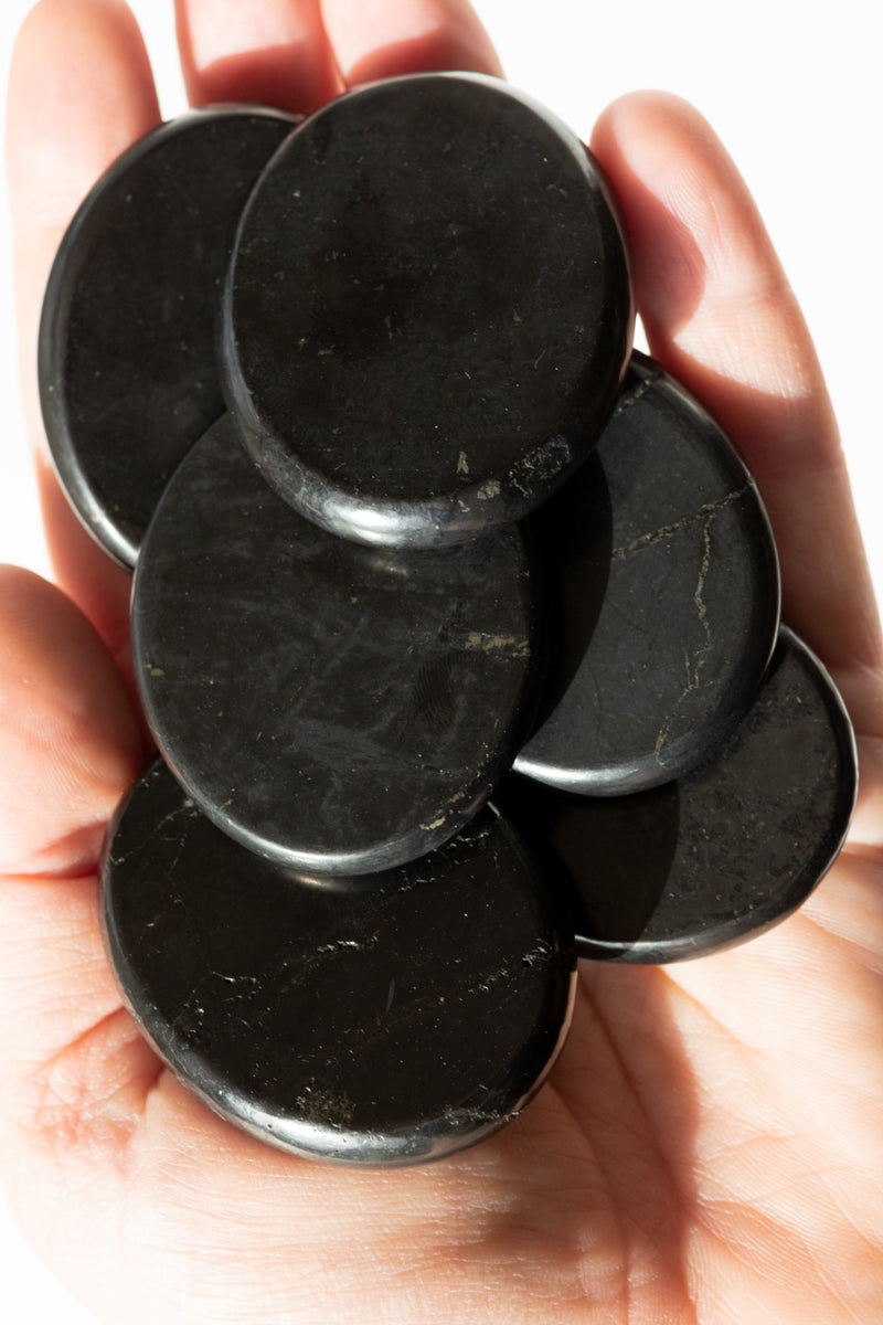 Shungite Palm Stone - Apothecary Co.