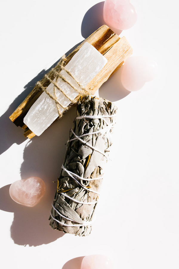 PALO SANTO + SELENITE Bundle - Apothecary Co.