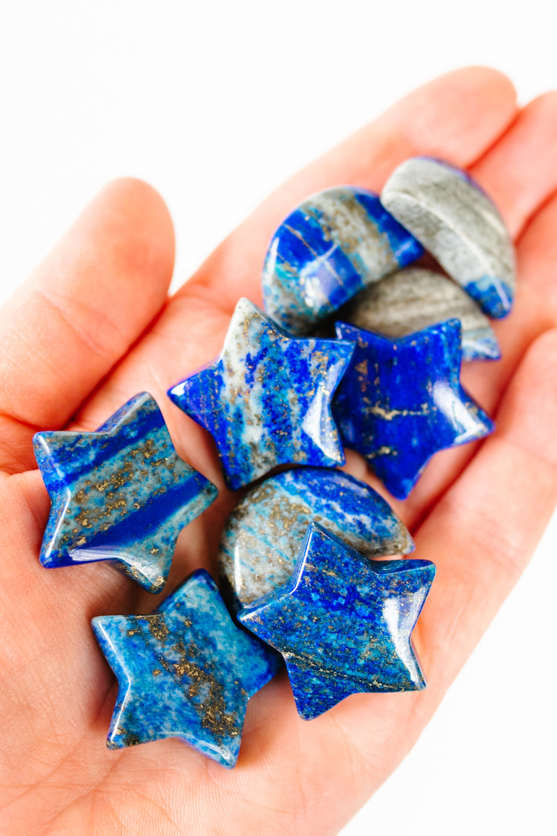 Lapis Lazuli Moons + Stars - Apothecary Co.