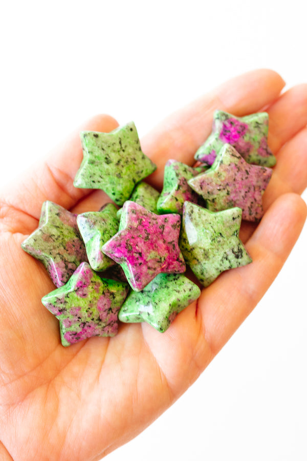 Ruby Zoisite Crystal Stars - Apothecary Co.