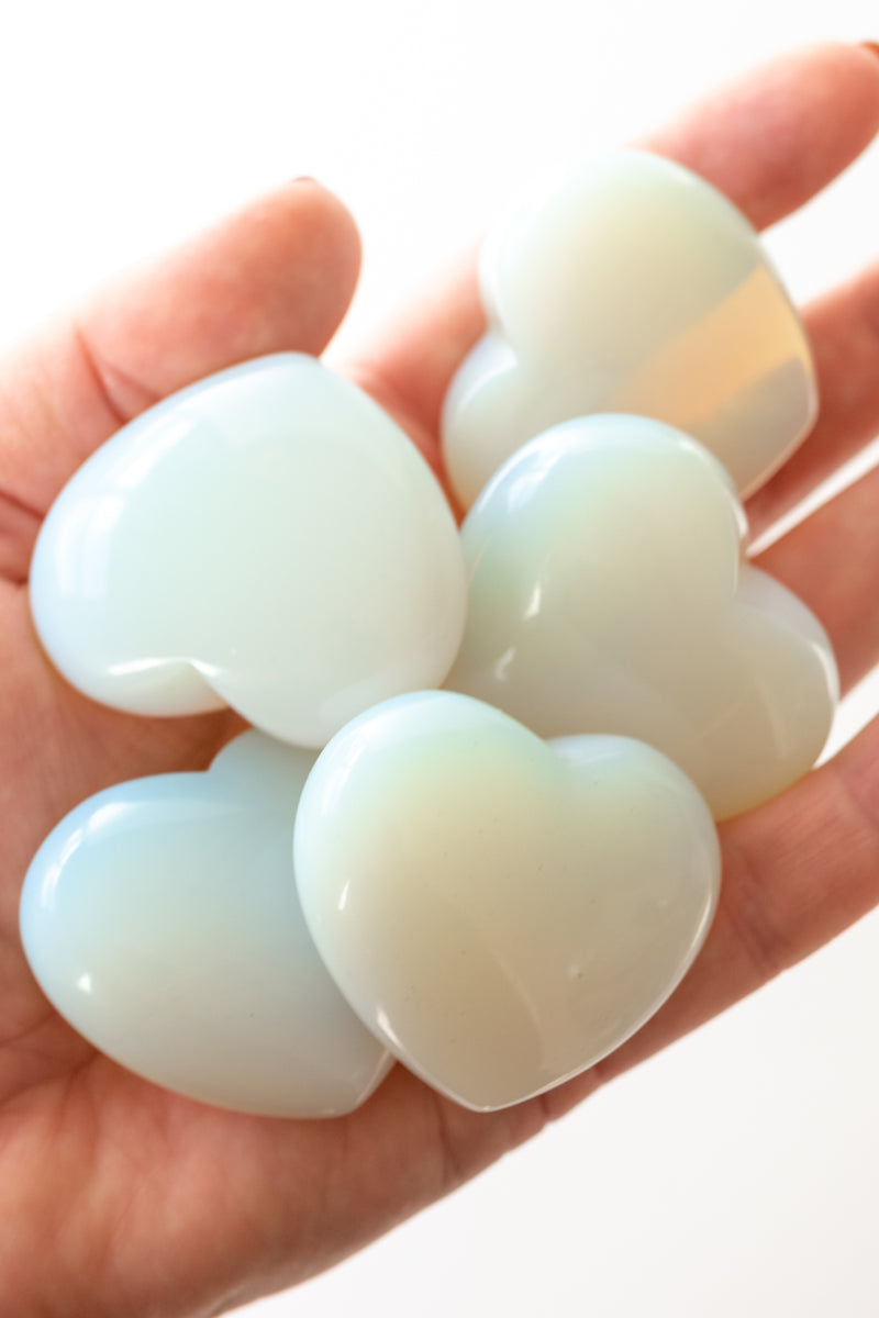 Opal Moonstone Heart - Apothecary Co.