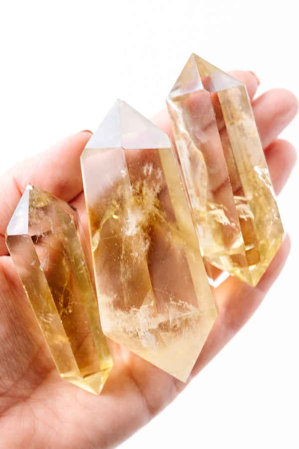 Citrine Crystal Double Points - Apothecary Co.