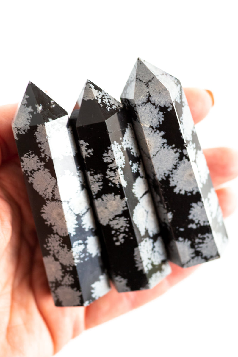 Snowflake Obsidian Point - Apothecary Co.