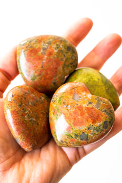 Unakite Heart - Apothecary Co.