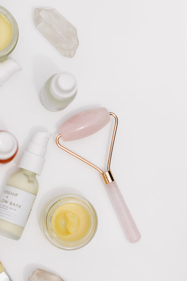 Rose Quartz XL Face + Body Roller - Apothecary Co.