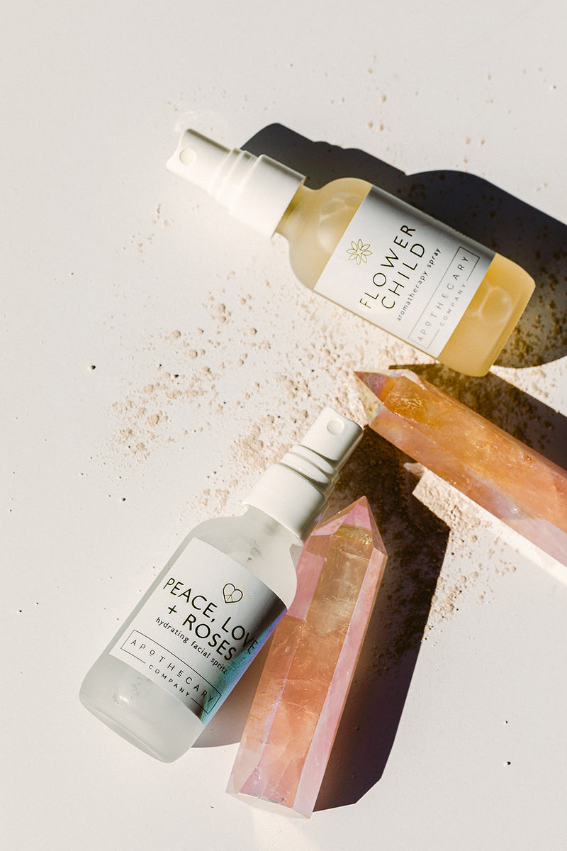 PEACE, LOVE + ROSES Hydrating Facial Spritz - Apothecary Co.