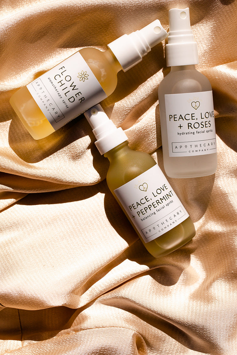 PEACE, LOVE + PEPPERMINT Refreshing Facial Spritz - Apothecary Co.